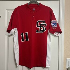 Little League Red and White Baseball Jersey #11